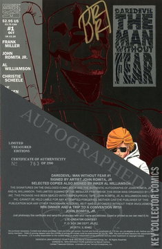 Variant Cover for Daredevil: The Man Without Fear #1