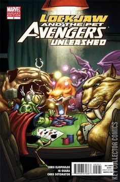 Variant Cover for Lockjaw and the Pet Avengers Unleashed #2