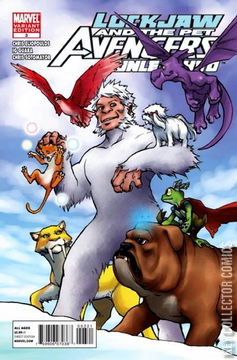 Variant Cover for Lockjaw and the Pet Avengers Unleashed #3