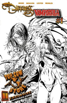 Variant Cover for The Darkness / Vampirella #1