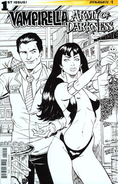 Variant Cover for Vampirella / Army of Darkness #1