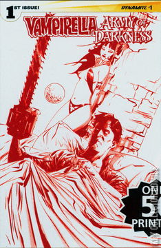 Variant Cover for Vampirella / Army of Darkness #1