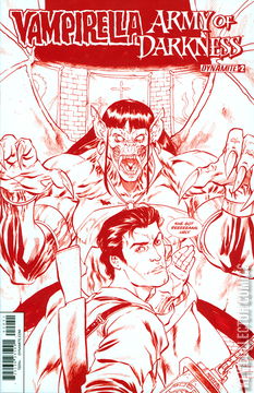 Variant Cover for Vampirella / Army of Darkness #2