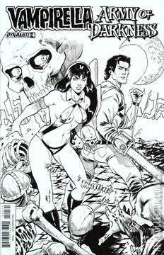 Variant Cover for Vampirella / Army of Darkness #4