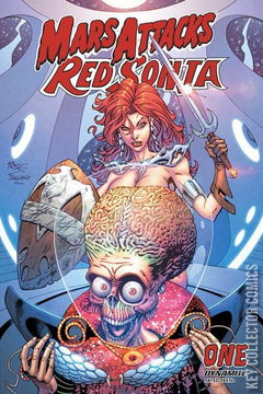 Variant Cover for Mars Attacks / Red Sonja #1