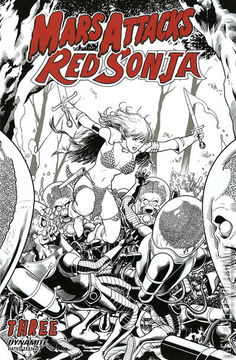 Variant Cover for Mars Attacks / Red Sonja #3