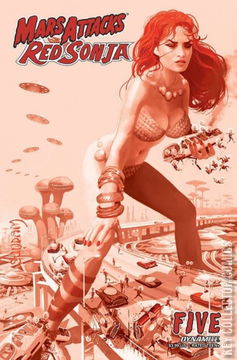Variant Cover for Mars Attacks / Red Sonja #5