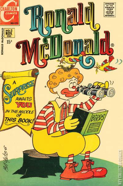 Ronald McDonald by Charlton | Key Collector Comics