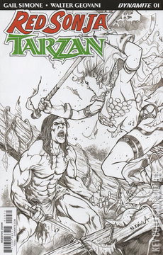 Variant Cover for Red Sonja / Tarzan #1