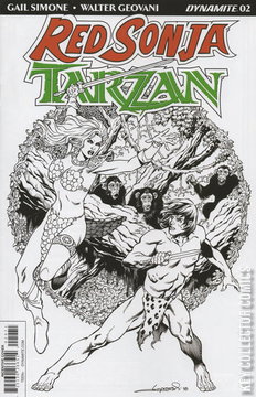 Variant Cover for Red Sonja / Tarzan #2