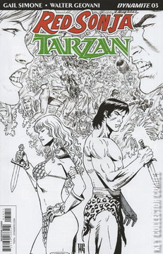 Variant Cover for Red Sonja / Tarzan #3