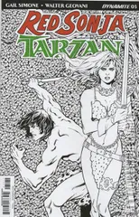 Variant Cover for Red Sonja / Tarzan #3