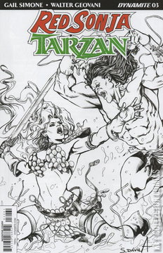 Variant Cover for Red Sonja / Tarzan #3