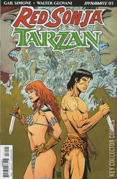Variant Cover for Red Sonja / Tarzan #3