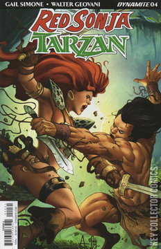 Variant Cover for Red Sonja / Tarzan #4