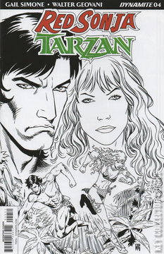 Variant Cover for Red Sonja / Tarzan #4