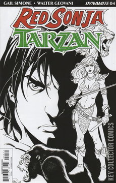 Variant Cover for Red Sonja / Tarzan #4