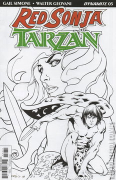 Variant Cover for Red Sonja / Tarzan #5