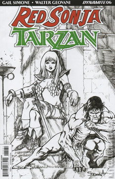Variant Cover for Red Sonja / Tarzan #6