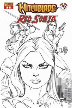 Variant Cover for Witchblade / Red Sonja #2