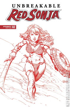 Variant Cover for Unbreakable Red Sonja #2