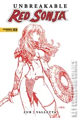 Variant Cover for Unbreakable Red Sonja #3