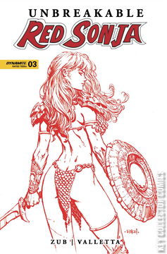 Variant Cover for Unbreakable Red Sonja #3