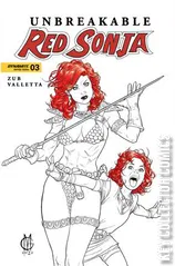 Variant Cover for Unbreakable Red Sonja #3