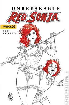Variant Cover for Unbreakable Red Sonja #3