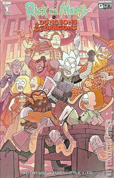 Variant Cover for Rick and Morty vs. Dungeons & Dragons #1