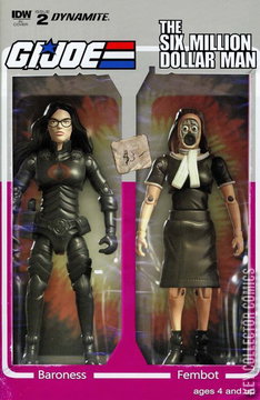 Variant Cover for G.I. Joe vs the Six Million Dollar Man #2