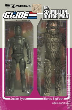 Variant Cover for G.I. Joe vs the Six Million Dollar Man #4