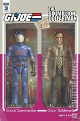 Variant Cover for G.I. Joe vs the Six Million Dollar Man #3