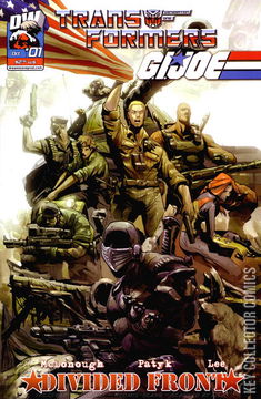 Variant Cover for Transformers / G.I. Joe: Divided Front #1