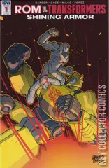 Variant Cover for ROM vs. Transformers: Shining Armor #1