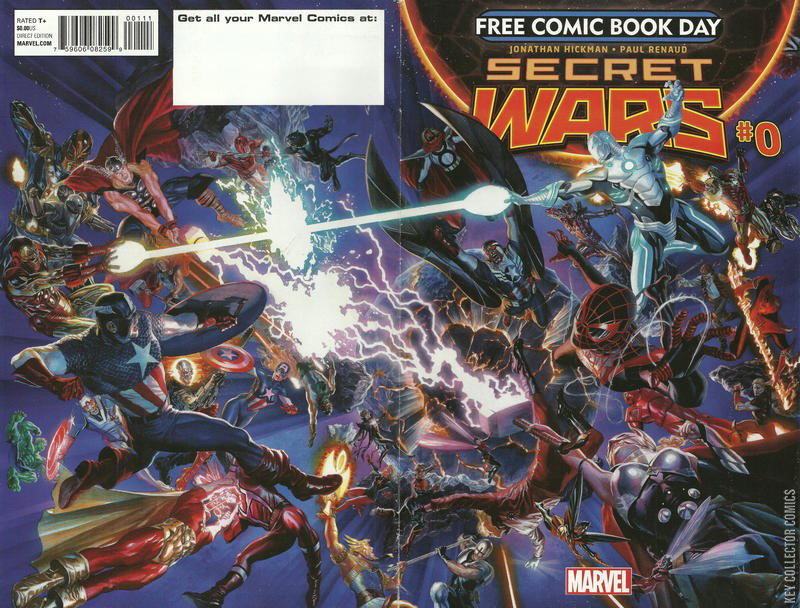 Free Comic Book Day 2015 Secret Wars by Marvel Key