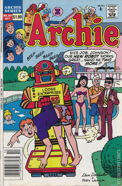 Archie Comics #381 Published October 1990 | Key Collect