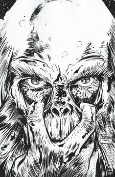 Variant Cover for Planet of the Apes: Cataclysm #4