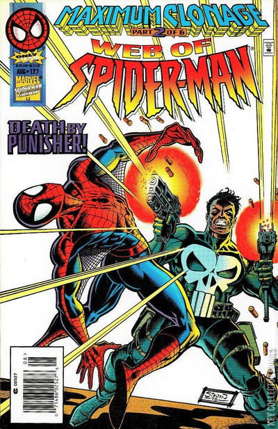 Webster Colcord Spider Man Web of Spider-Man #127 Newsstand Published June 1995