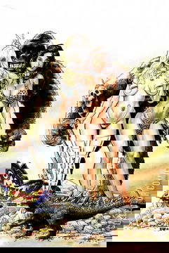 Variant Cover for Cavewoman: A Wizard, a Sorceress and Meriem #1