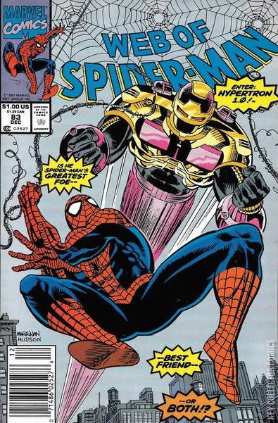 Webster Colcord Spider Man Web of Spider-Man #83 Published December 1991 | Key Co