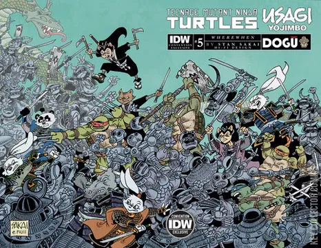 Variant Cover for Teenage Mutant Ninja Turtles / Usagi Yojimbo: WhereWhen #5