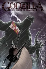 Variant Cover for Godzilla: Here There Be Dragons #1