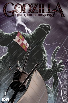 Variant Cover for Godzilla: Here There Be Dragons #1