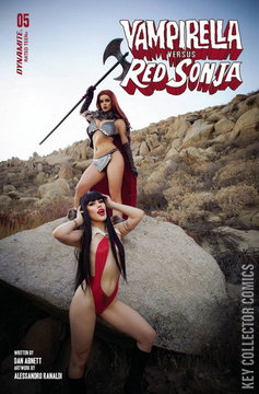 Variant Cover for Vampirella vs. Red Sonja #5