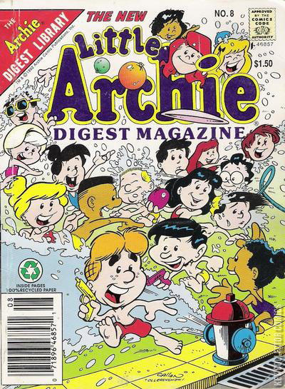 Little Archie Digest Magazine #8 Published August 1992