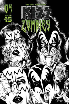 Variant Cover for KISS / Zombies #4