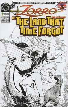 Variant Cover for Zorro In The Land That Time Forgot #1