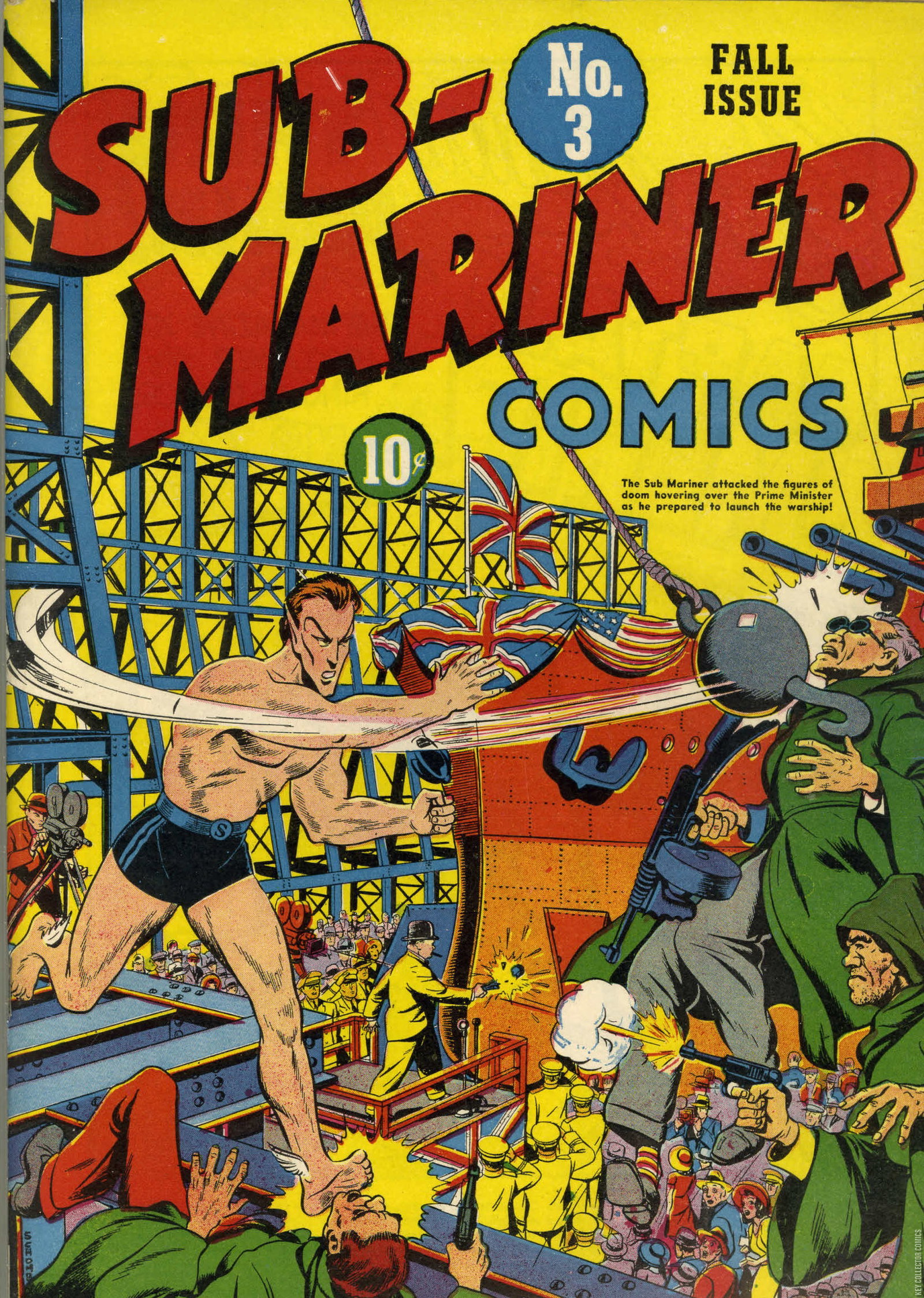 Sub Comic Artist Sub-Mariner Comics #3 Published September 1941 | Key Co
