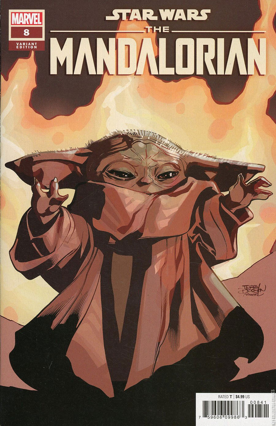 Cover art for Star Wars: The Mandalorian #8 